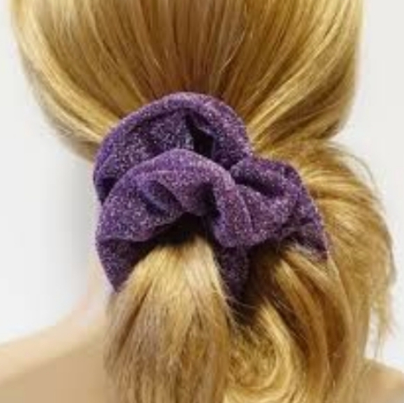 Neiman Marcus Accessories - **SALE**Plum Purple Velvet Scrunchie NWOT